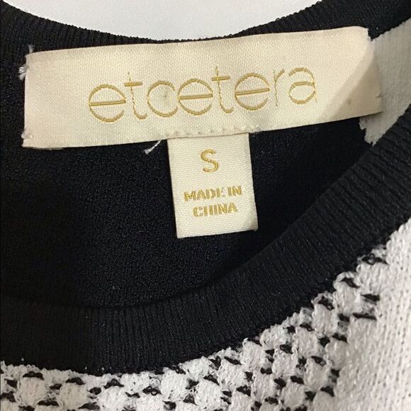 Etcetera Sleeveless Color Block Knit Dress Size S - Picture 5 of 11